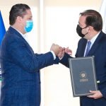 Presidente de CEPA Federico Anliker y de Adimex El Salvador, Peter Fleming